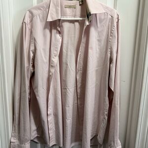 Burberry Light Pink Collared Shirt